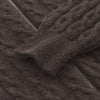 Kiton Cashmere Zip-Up Cardigan in Chocolate Brown - SARTALE