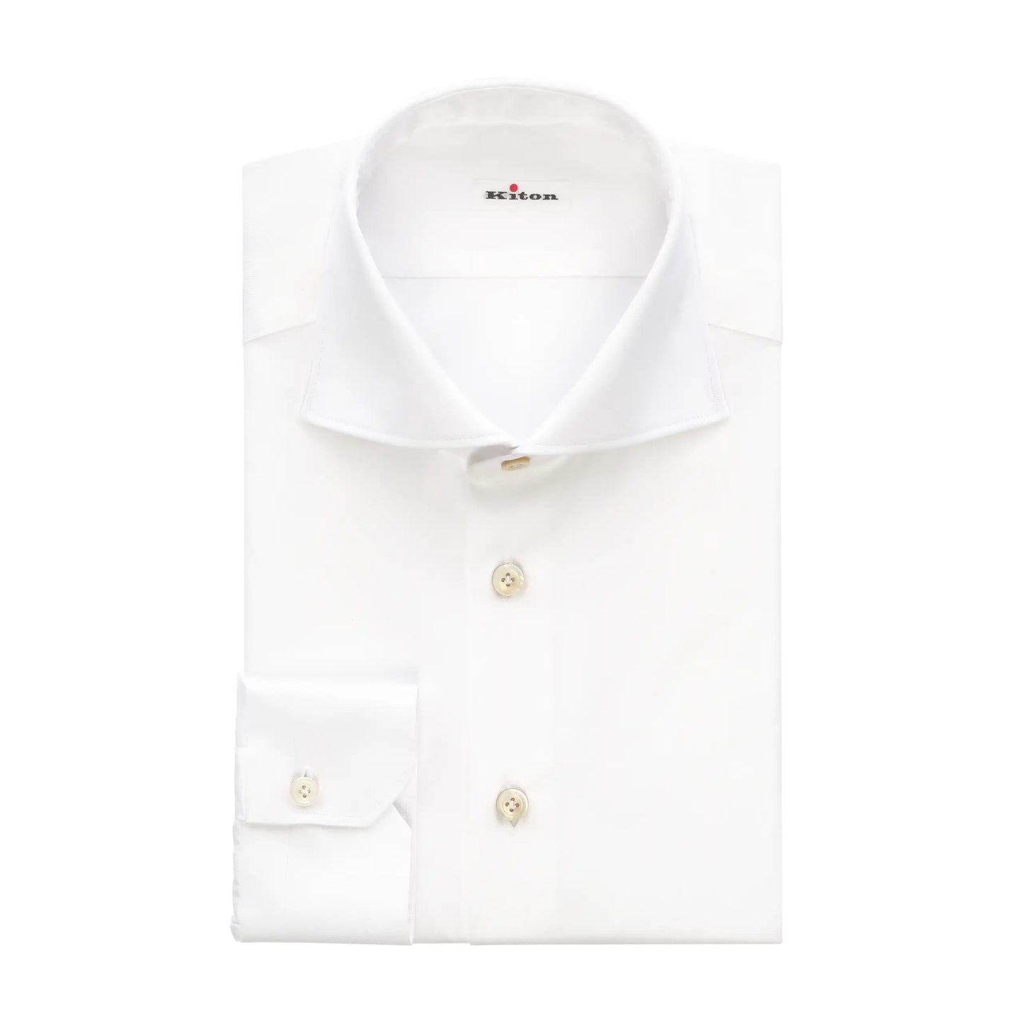 Kiton Classic Cotton Shirt in White - SARTALE