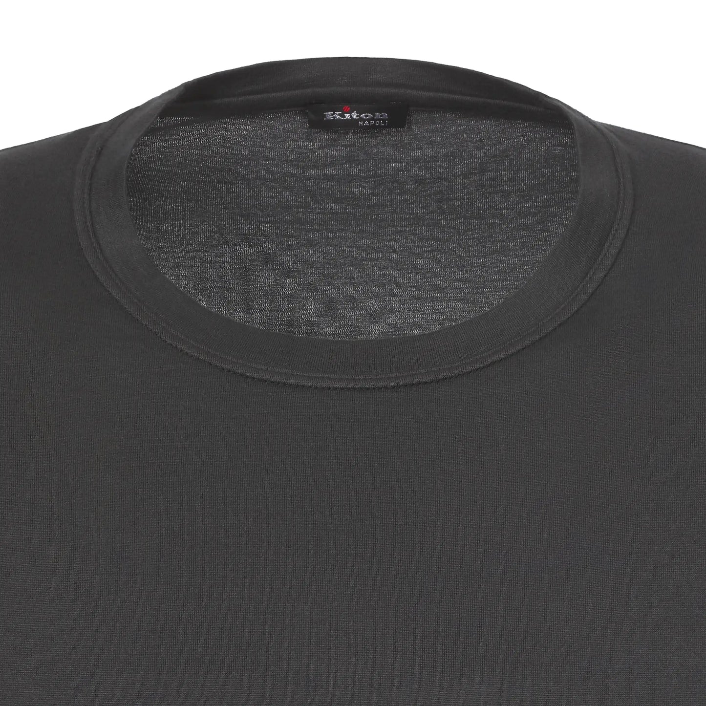 Kiton Cotton-Blend T-Shirt in Antracite - SARTALE
