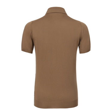 Kiton Cotton Polo Shirt in Coffee - SARTALE