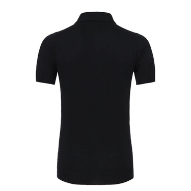 Kiton Cotton Polo Shirt in Dark Blue - SARTALE