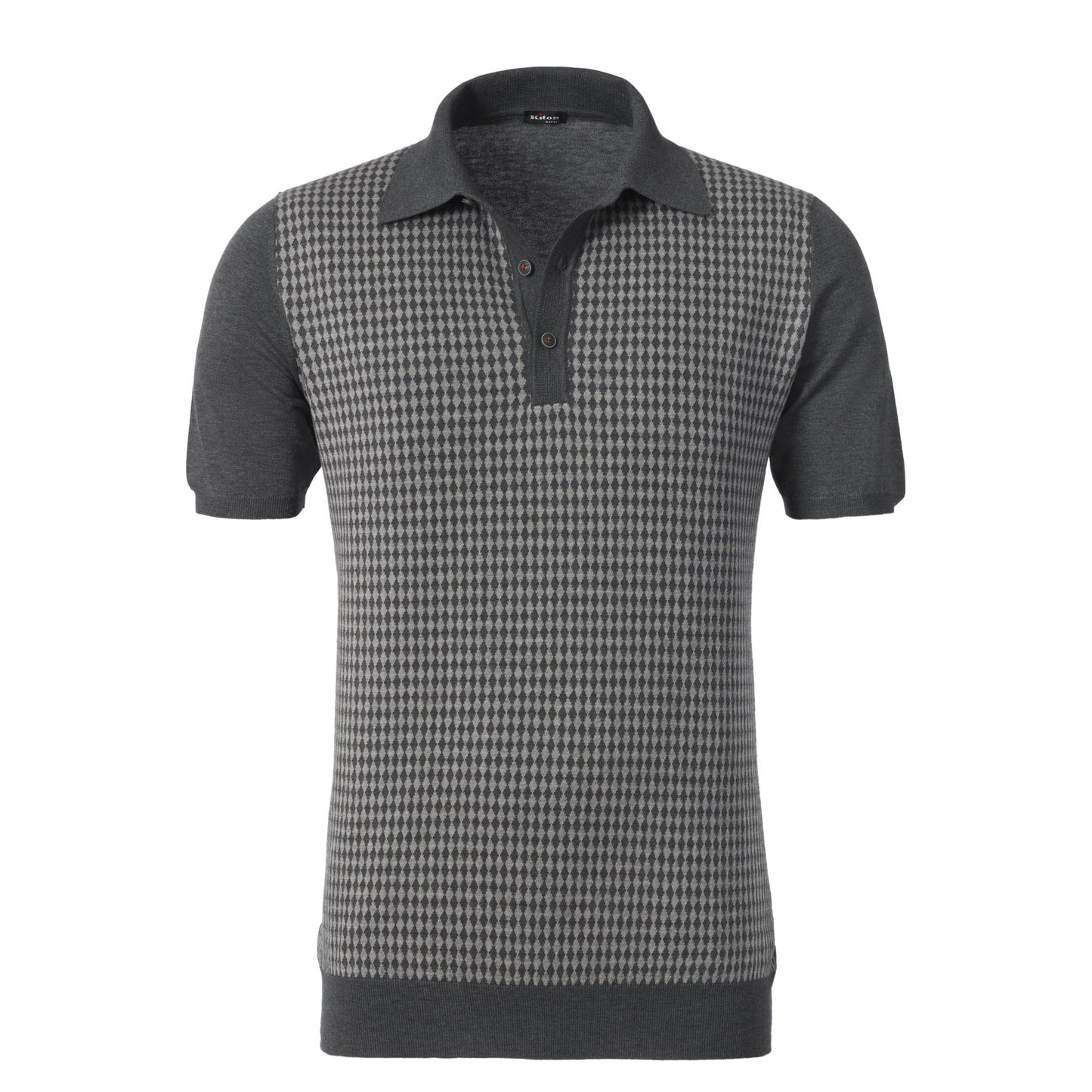 Kiton Cotton Polo Shirt in Grey - SARTALE