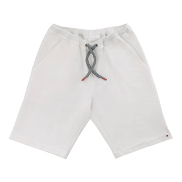Kiton Cotton Sport Shorts in White - SARTALE