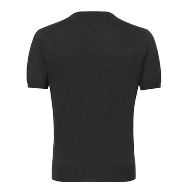 Kiton Cotton T-Shirt Sweater in Grey Melange - SARTALE