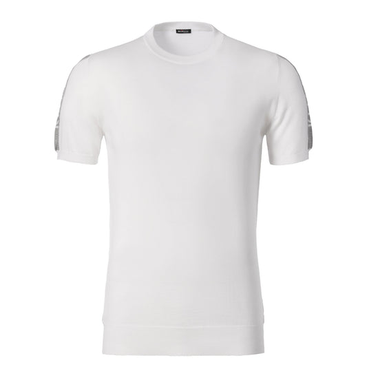 Kiton Crew-Neck Cotton T-Shirt in White - SARTALE