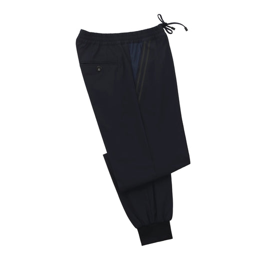 Kiton Drawstring Sport Trousers in Dark Blue - SARTALE