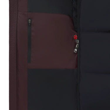 Kiton Hooded Down Jacket in Dark Blue and Purple - SARTALE