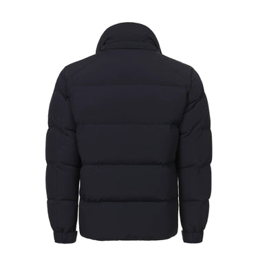 Kiton Hooded Down Jacket in Dark Blue and Purple - SARTALE