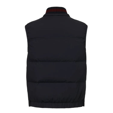 Kiton Hooded Vest in Purple and Blue - SARTALE
