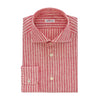 Kiton Linen Striped Shirt in Pink and White - SARTALE