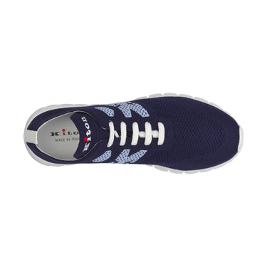 Kiton Logo Sneakers in Blue - SARTALE