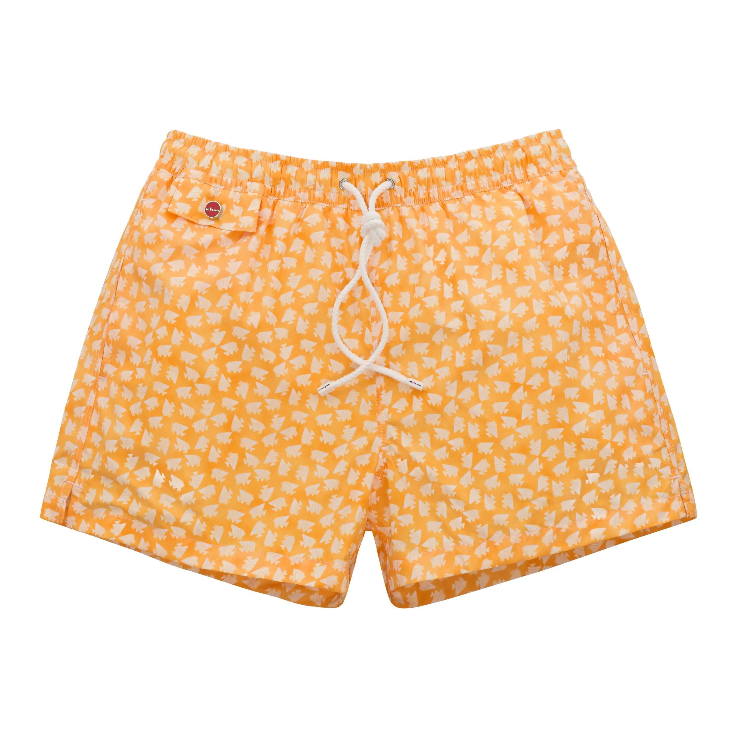 Kiton All-Monogram Swim Shorts