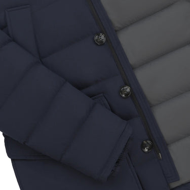 Kiton Padded Parka in Navy Blue - SARTALE