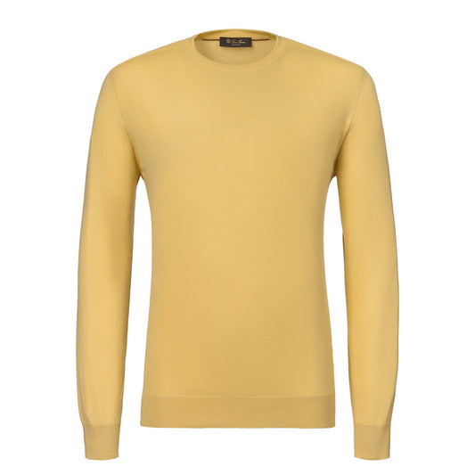 Loro Piana Cotton And Silk-Blend Sweater in Tuscan Yellow - SARTALE