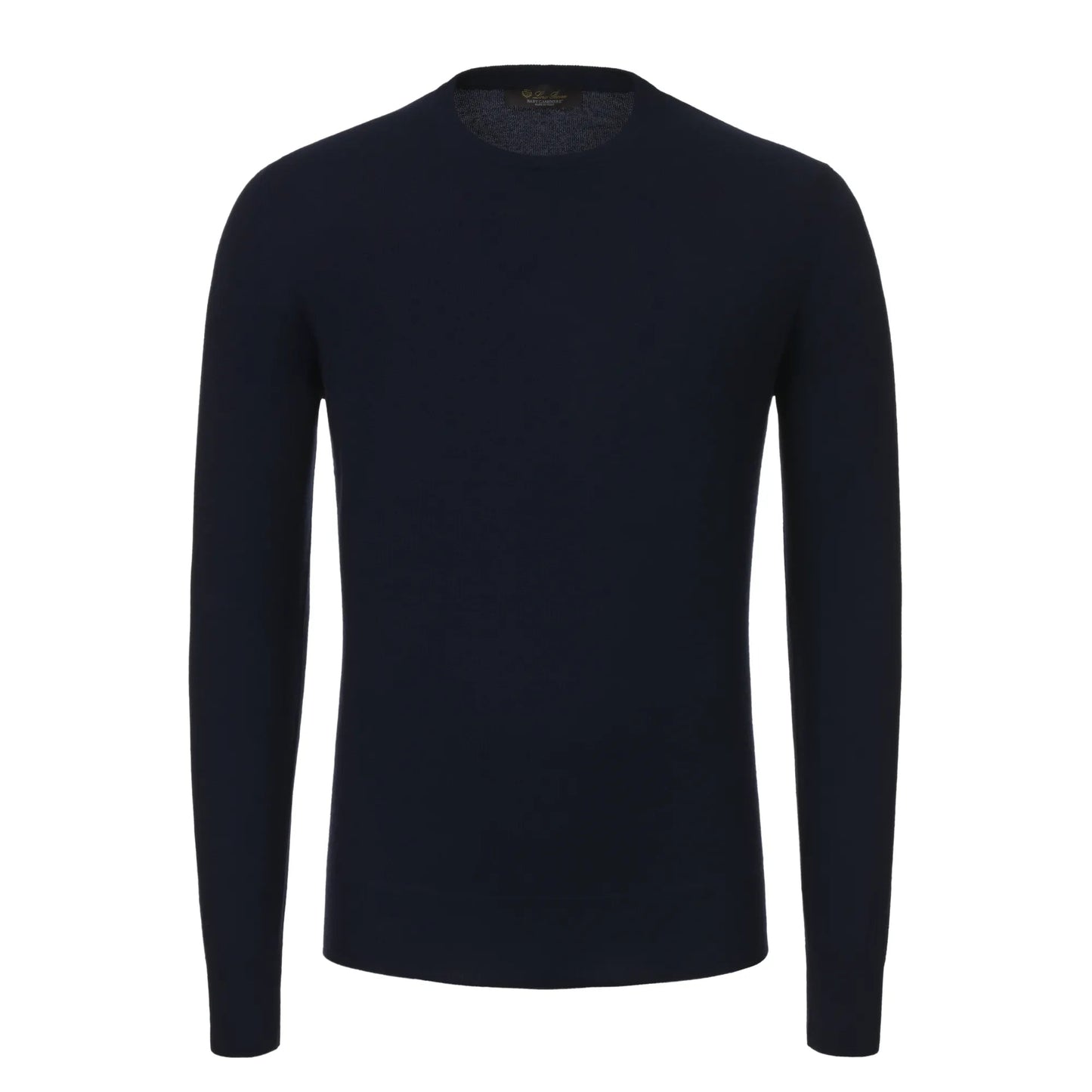Loro Piana Crew-Neck Cashmere Sweater in Dark Blue - SARTALE