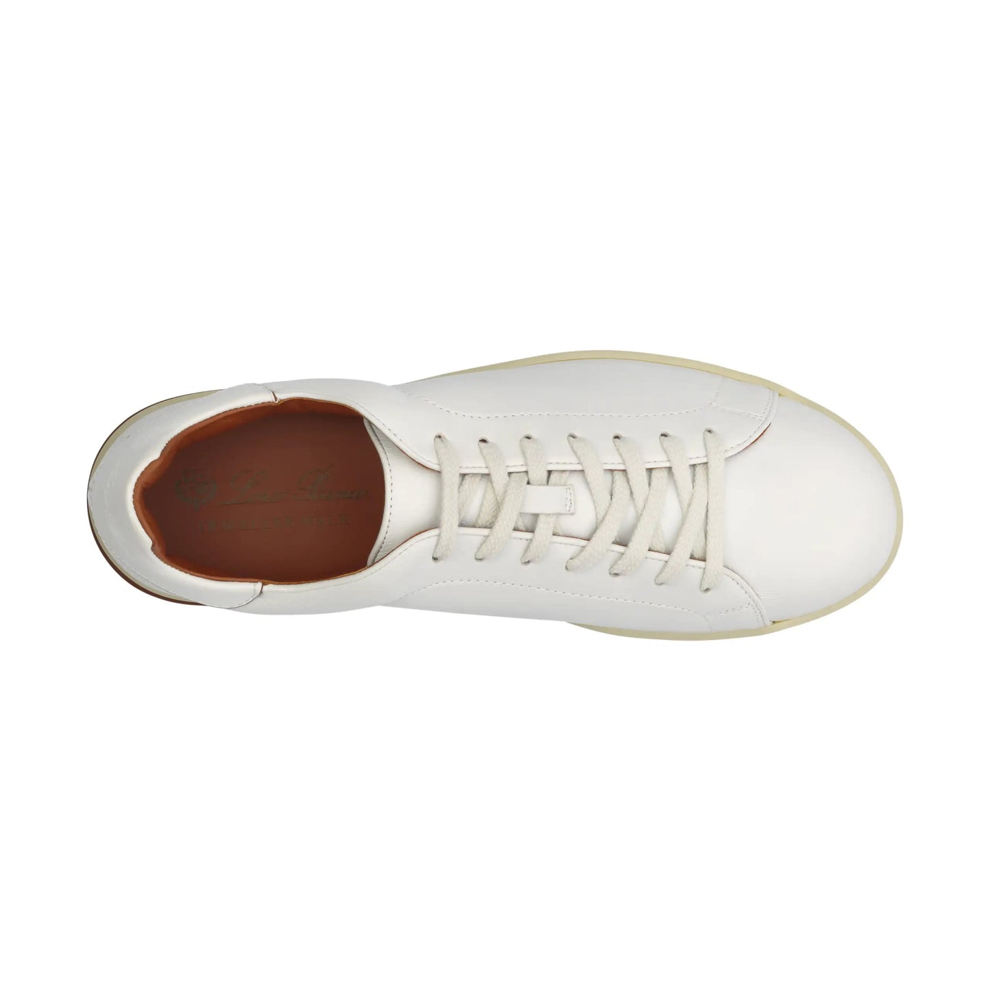 Loro Piana Leather Sneakers in White - SARTALE