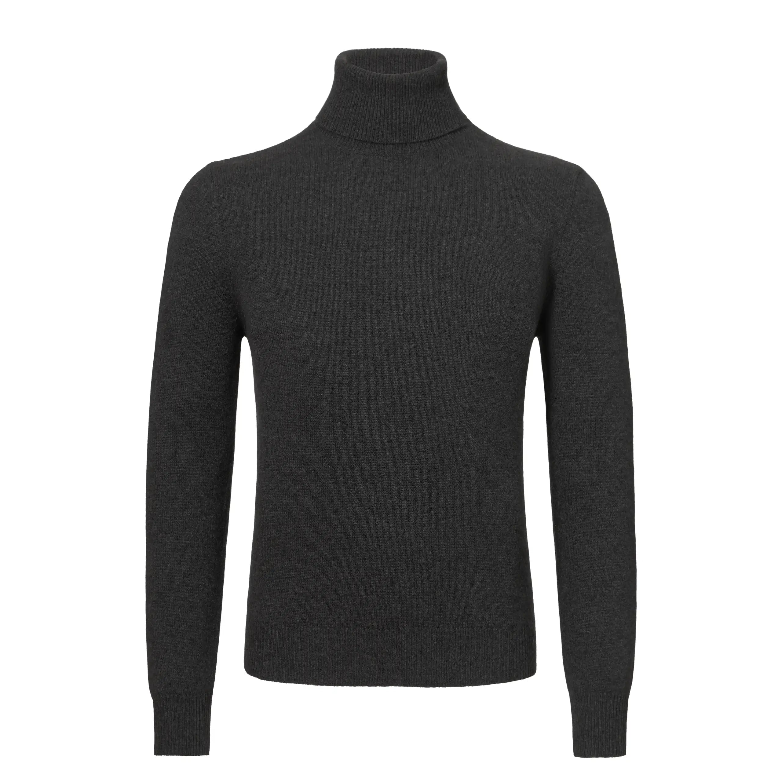 Malo Cashmere Turtleneck Sweater in Dark Grey | SARTALE