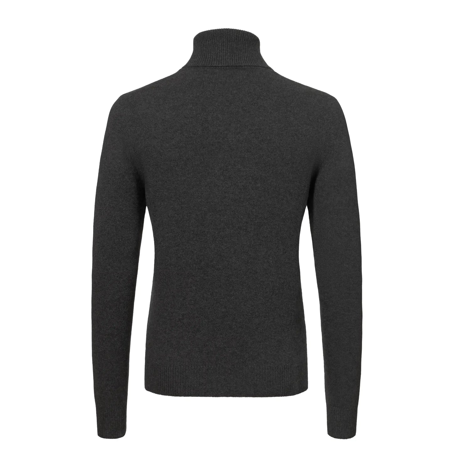 Malo Cashmere Turtleneck Sweater in Dark Grey - SARTALE