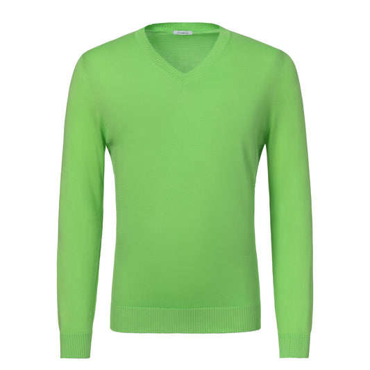 Malo Cotton Long Sleeve in Lime Green - SARTALE