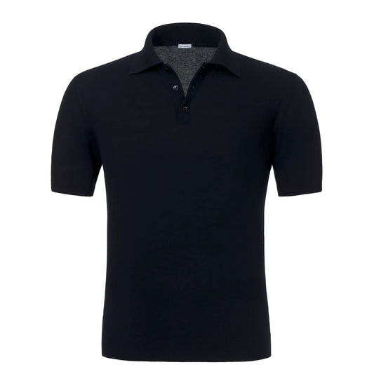Malo Cotton Polo Shirt in Dark Blue - SARTALE