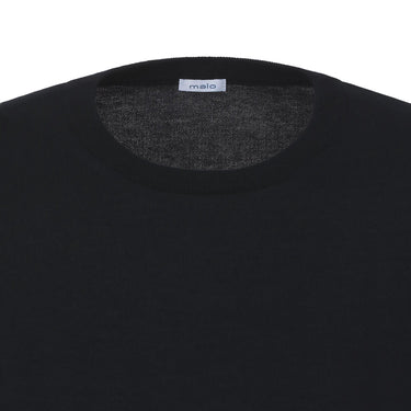 Malo Cotton Pullover in Dark Blue - SARTALE
