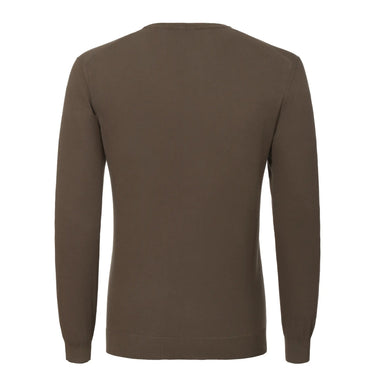 Malo Cotton Pullover in Marrone Brown - SARTALE