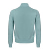 Malo Cotton Zip-Up Sweater in Light Blue - SARTALE