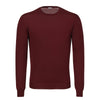 Malo Knitted Cashmere and Silk Sweater in Bordeaux - SARTALE
