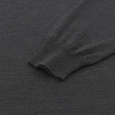 Malo Knitted Cashmere and Silk Sweater in Dark Grey - SARTALE