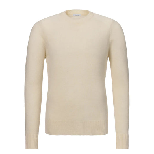 Malo Knitted Cashmere Cream White Sweater - SARTALE