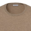 Malo Knitted Cashmere Sweater in Light Brown - SARTALE