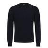 Malo Knitted Cashmere Sweater in Navy Blue - SARTALE
