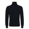 Malo Knitted Turtleneck Sweater in Dark Blue - SARTALE