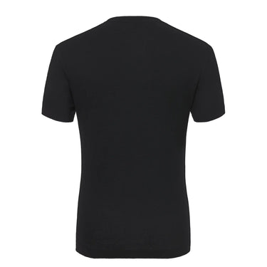 Malo Linen Crew-Neck T-Shirt in Dark Blue - SARTALE