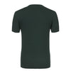 Malo Linen Crew-Neck T-Shirt in Forest Green - SARTALE