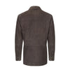 Mandelli Leather Overshirt in Graphite - SARTALE