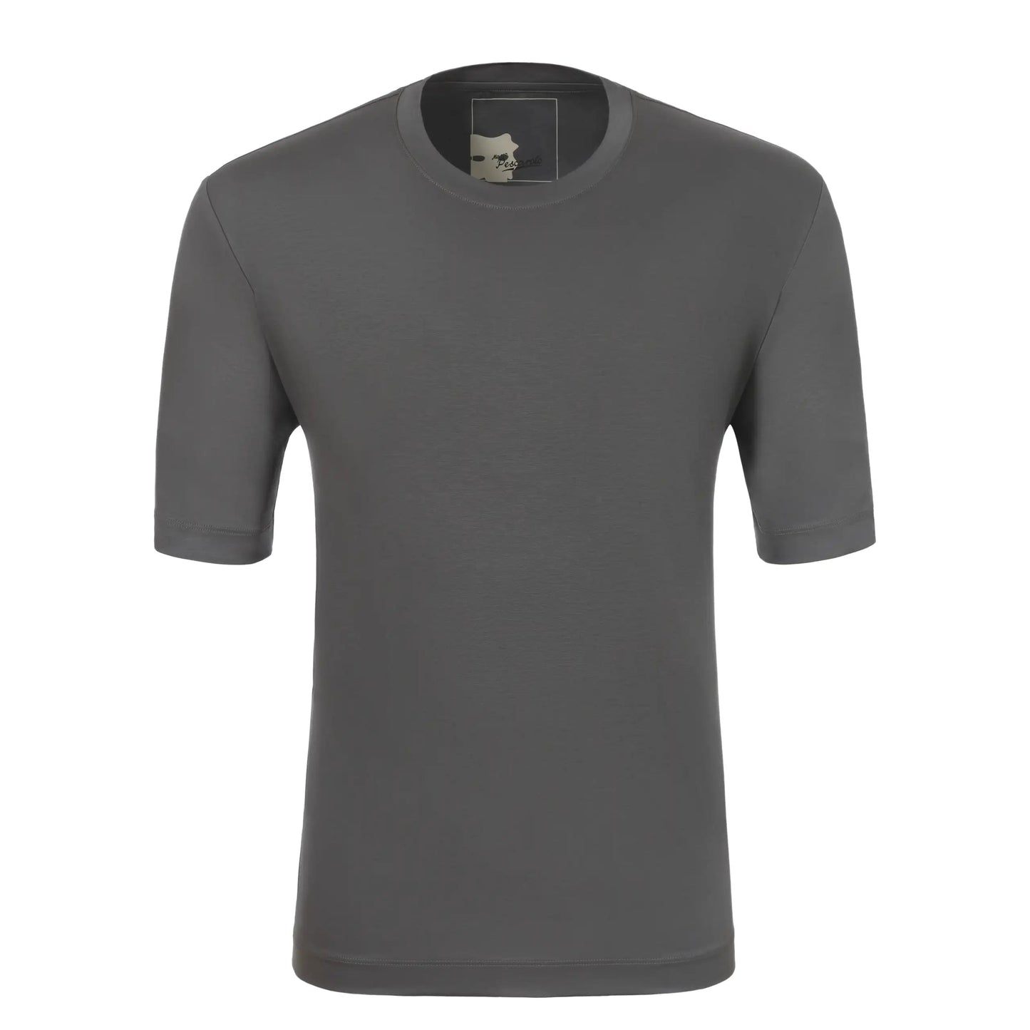 Marco Pescarolo Crew-Neck Cotton T-Shirt in Grey - SARTALE