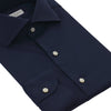 Maria Santangelo Cotton-Blend Shirt in Navy Blue - SARTALE