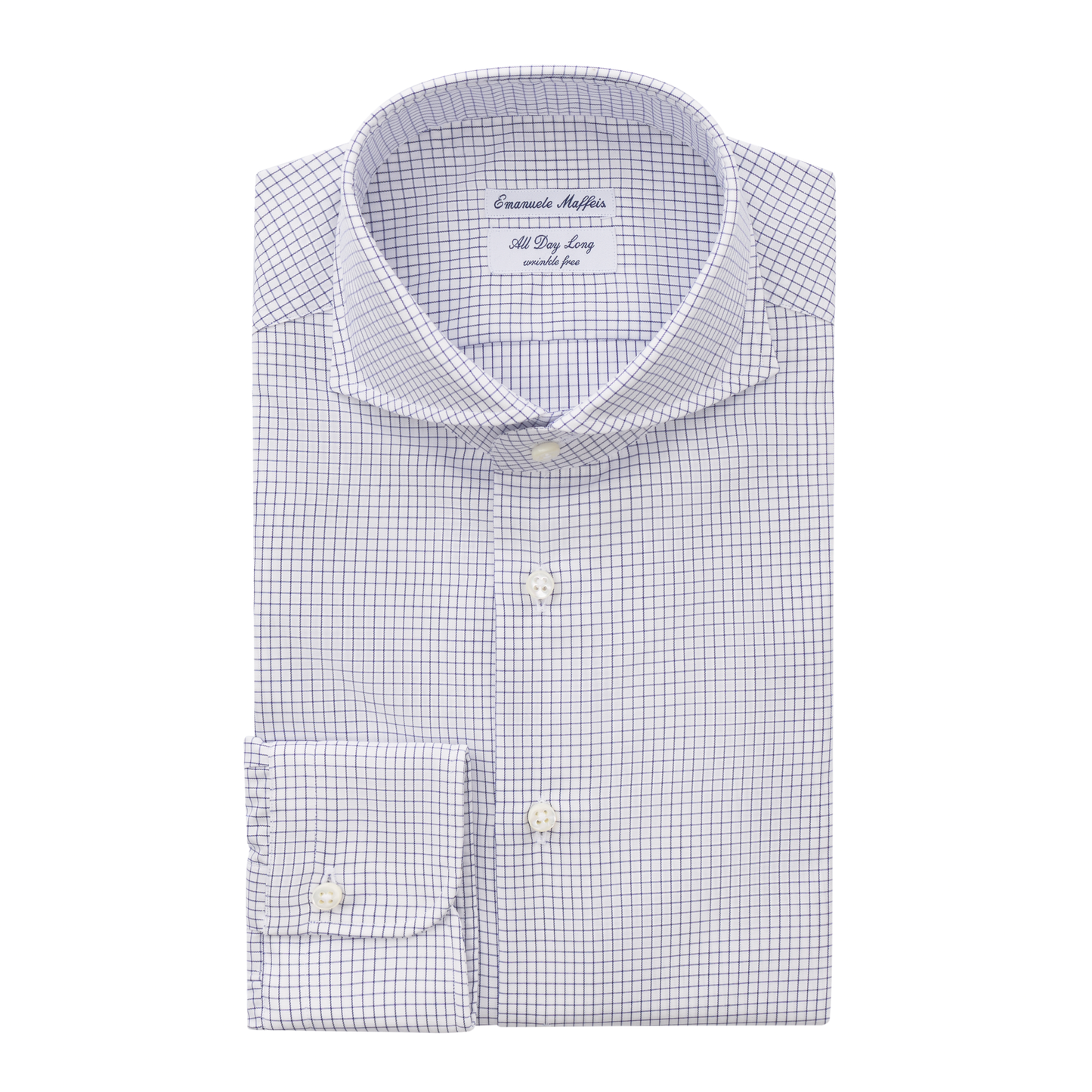 Emanuele Maffeis "All Day Long Collection" Checked Cotton Shirt - SARTALE