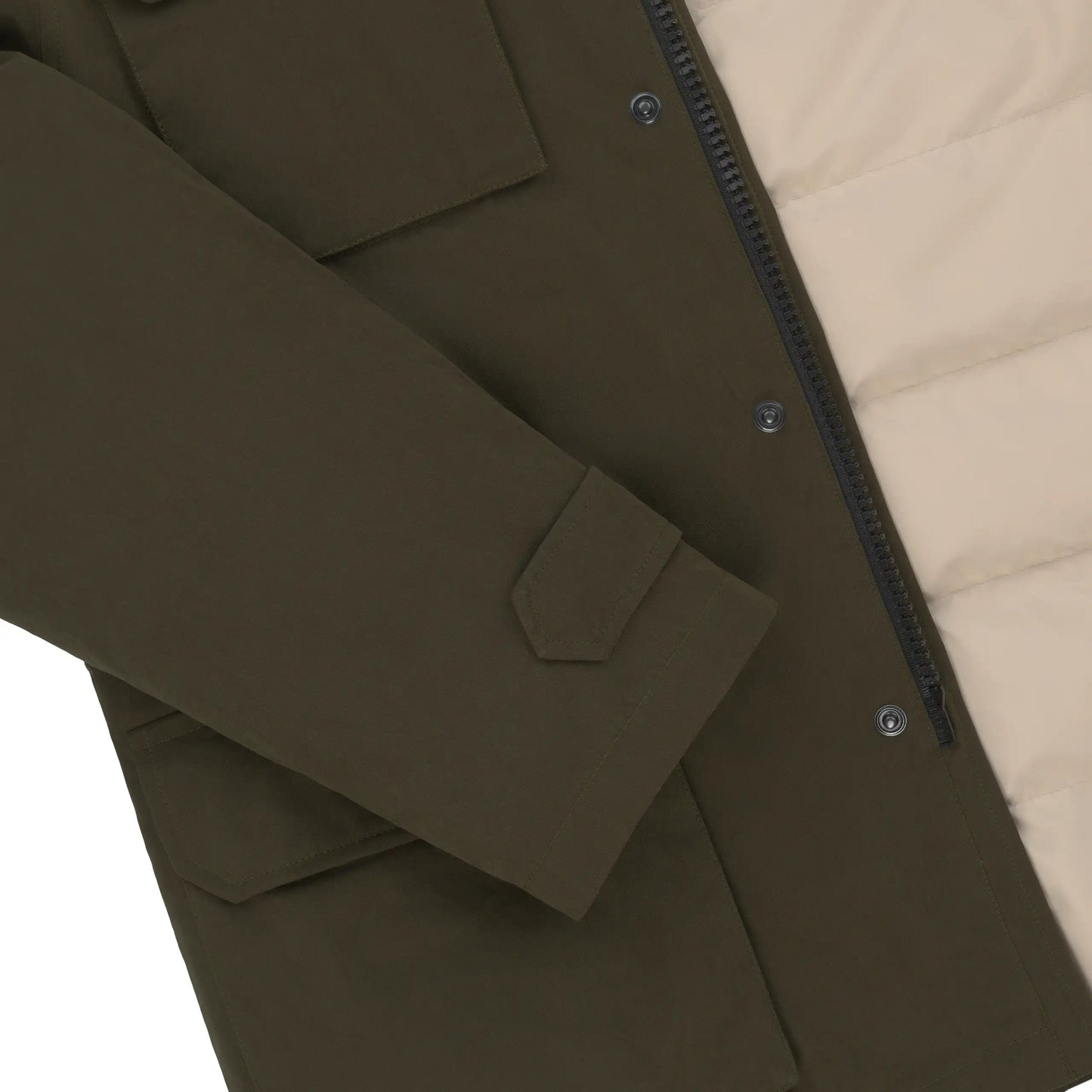 Sealup Hurricane Field Brushed Cotton Jacket in Military Green - SARTALE