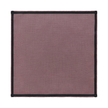 Simonnot Godard Cotton Pocket Square in Burgundy - SARTALE