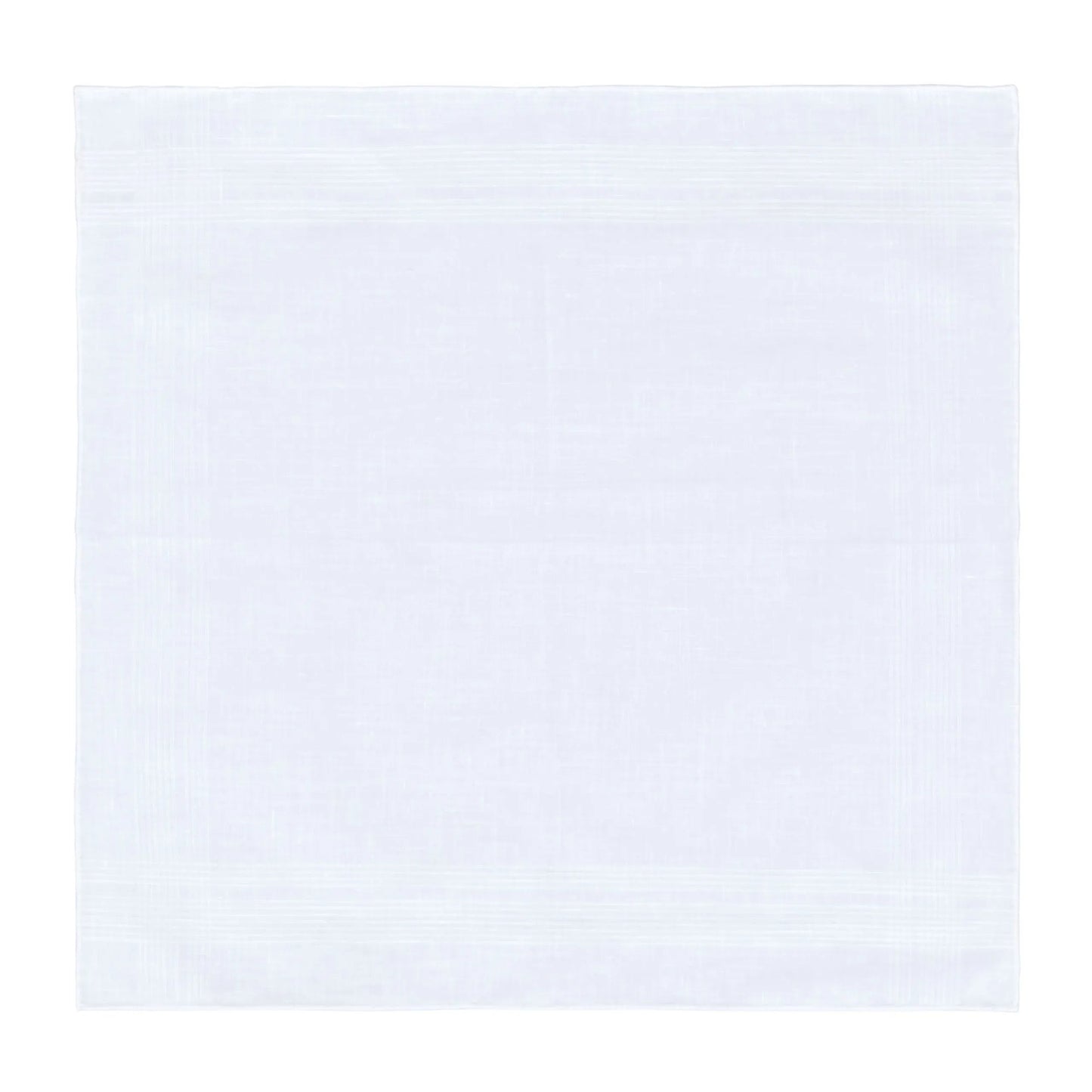 Simonnot Godard Cotton White Pocket Square - SARTALE
