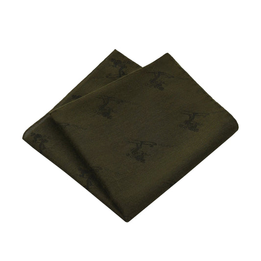 Simonnot Godard Printed Cashmere-Blend Pocket Square in Green - SARTALE