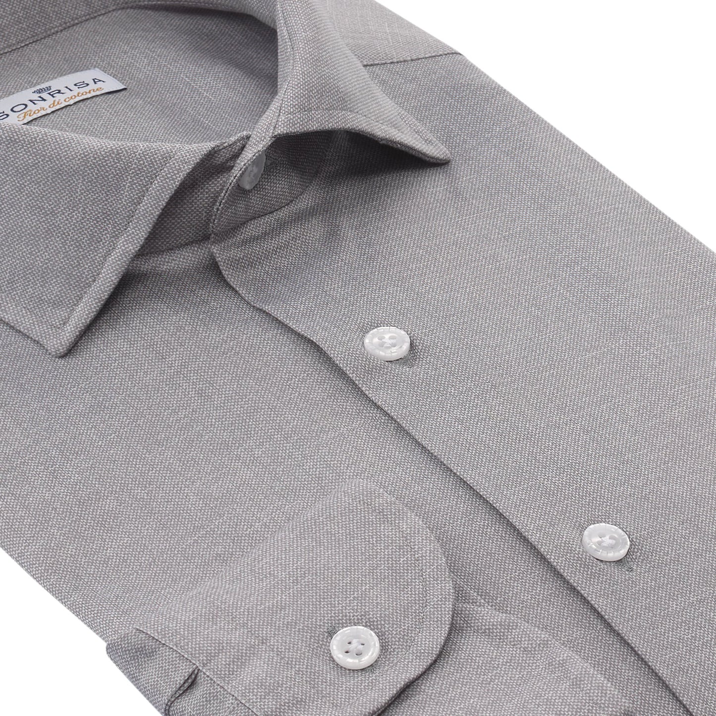 Sonrisa Cotton-Jersey Shirt in Grey - SARTALE