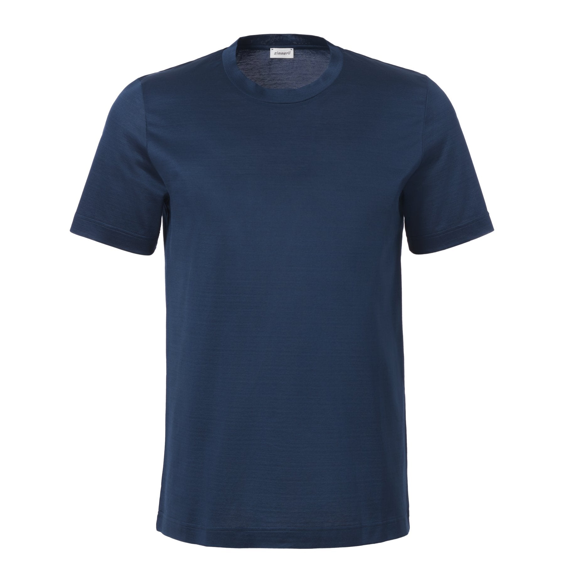 Zimmerli Crew-Neck Cotton T-Shirt in Blue | SARTALE
