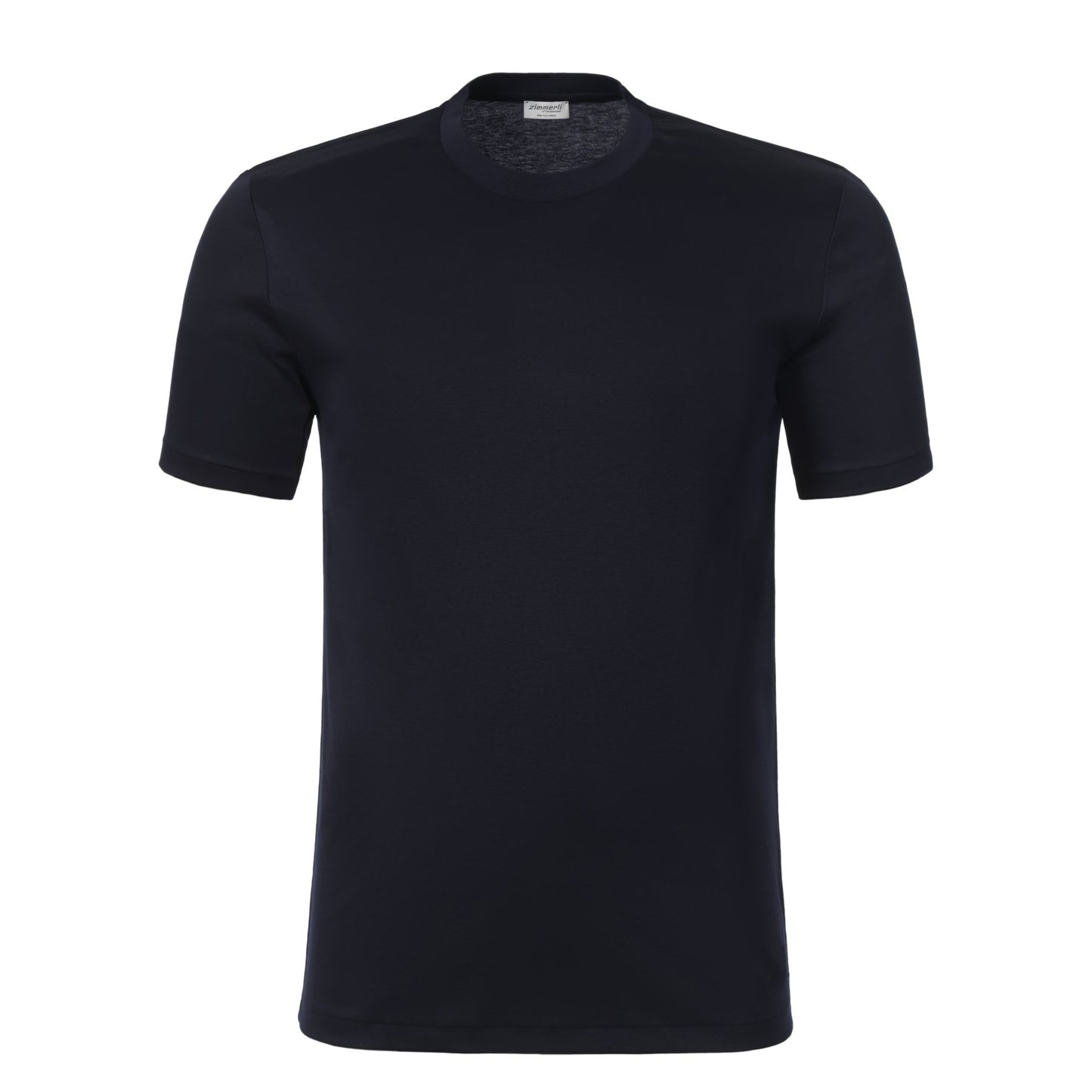 Zimmerli Crew-Neck Cotton T-Shirt in Dark Blue - SARTALE