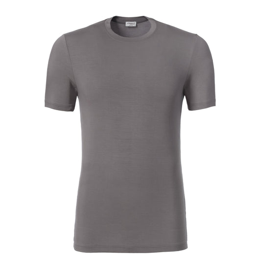 Zimmerli Crew-Neck T-Shirt in Grey - SARTALE